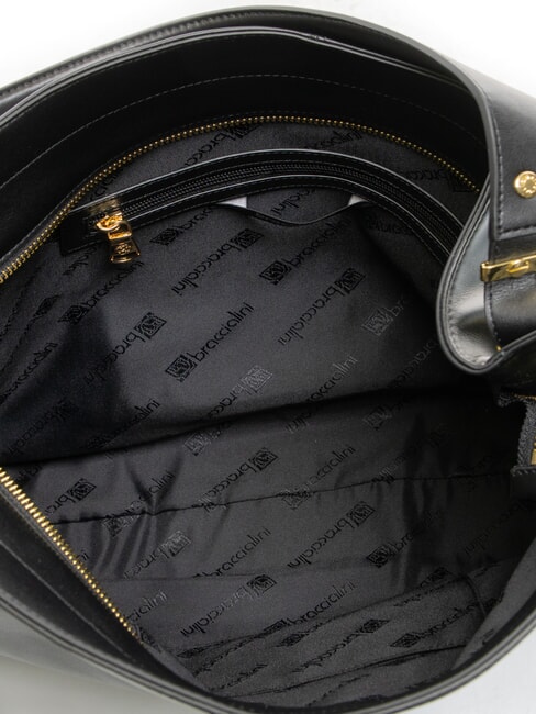 NORA Geantă Hobo din piele negru - Genți femei