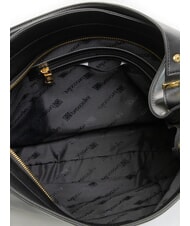 BRACCIALINI NORA Geantă Hobo din piele negru - Genți femei - 4