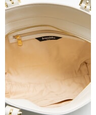 BRACCIALINI HELLEN Geanta de cumparaturi din piele alb - Genți femei - 5