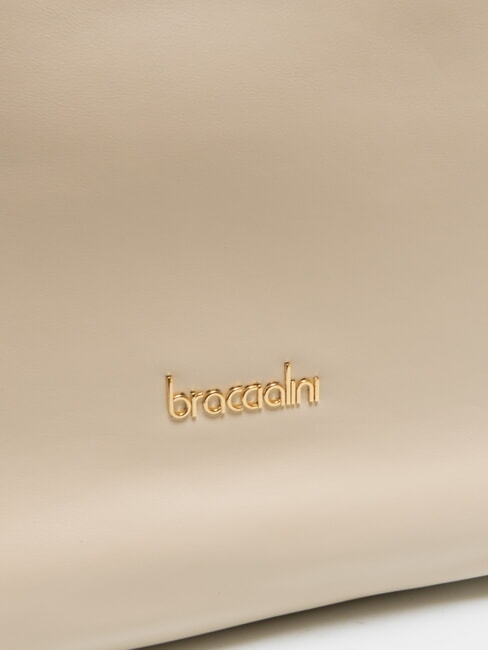 NORA Geantă Hobo din piele bej - Genți femei