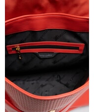 BRACCIALINI NAOMI Geanta ghiozdan din piele roșu - Genți femei - 5