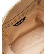 BRACCIALINI NAOMI Geanta portbagaj din piele impletita bej - Genți femei - 5