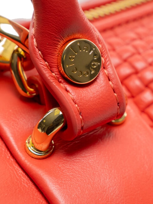 NAOMI Geanta portbagaj din piele impletita roșu - Genți femei