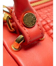 BRACCIALINI NAOMI Geanta portbagaj din piele impletita roșu - Genți femei - 4