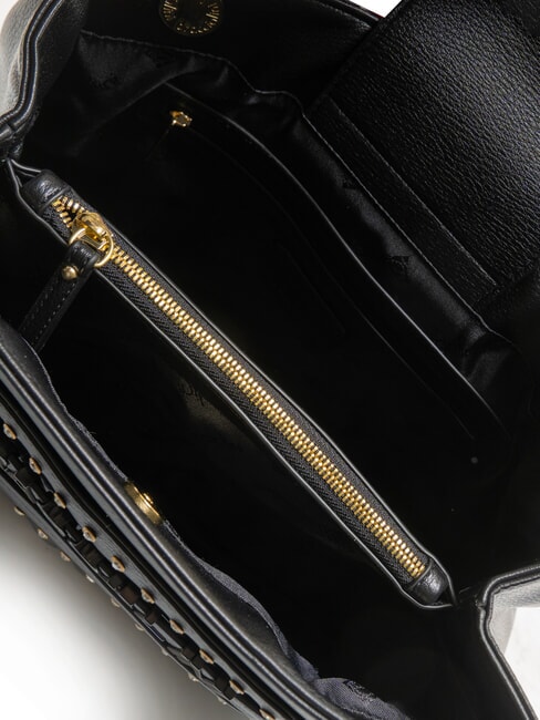 GISELLE Geanta de umar cu logo metalic negru - Genți femei