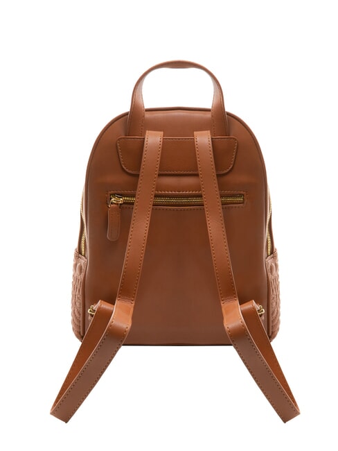 GINGER Rucsac cu model matlasat maro - Genți femei