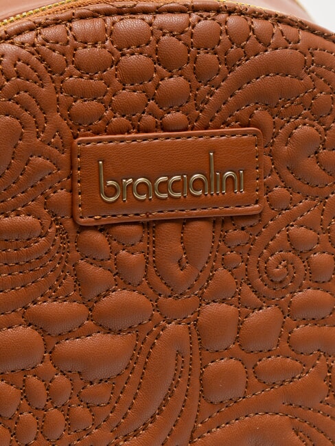 GINGER Rucsac cu model matlasat maro - Genți femei