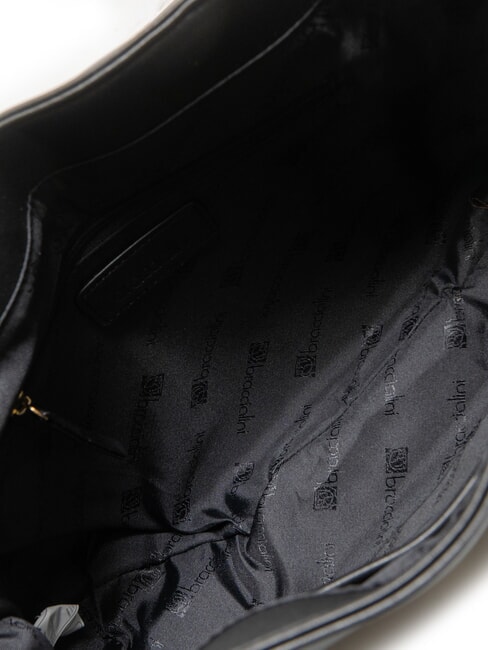 GINGER Geanta de umar cu clapa negru - Genți femei