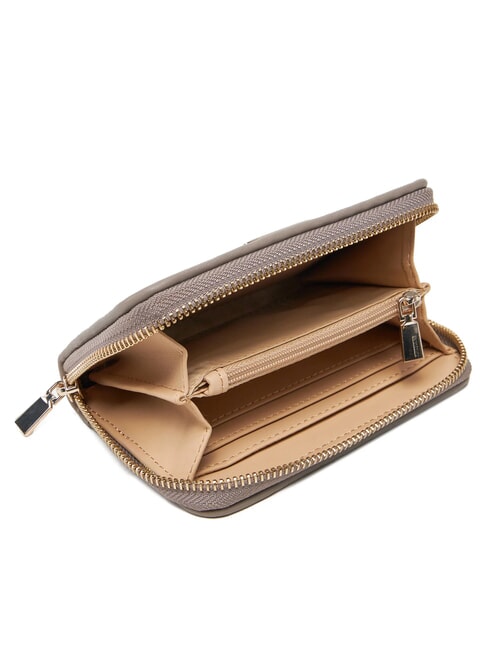 PHAEDRA Portofel mic cu fermoar taup închis - Portofele femei
