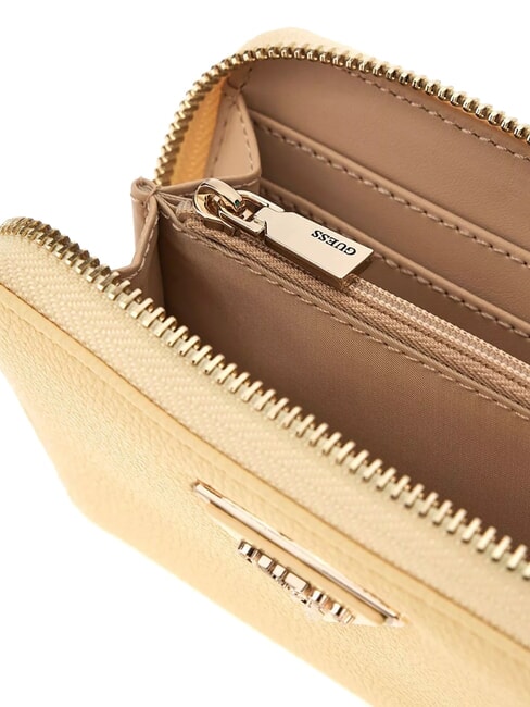 LAUREL Portofel mediu cu fermoar mătase de porumb - Portofele femei