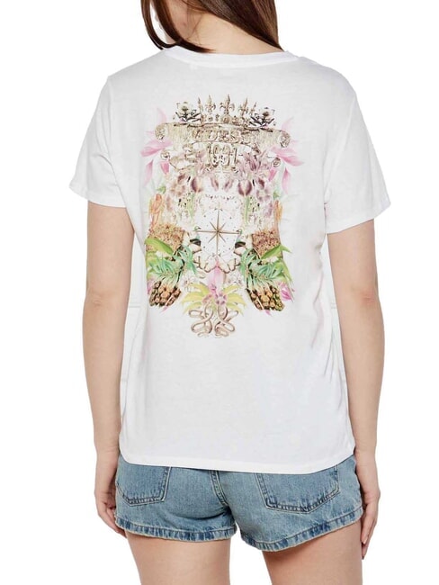 SS NATURESCAPE  Tricou din bumbac alb purpuriu - tricou