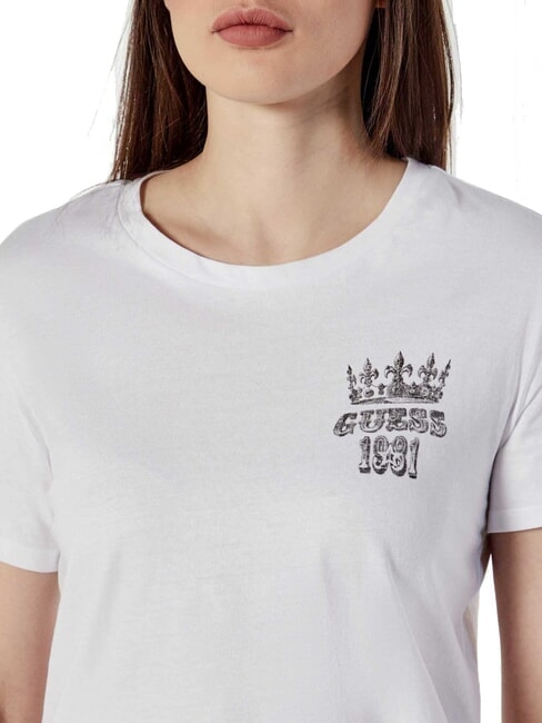 SS NATURESCAPE  Tricou din bumbac alb purpuriu - tricou