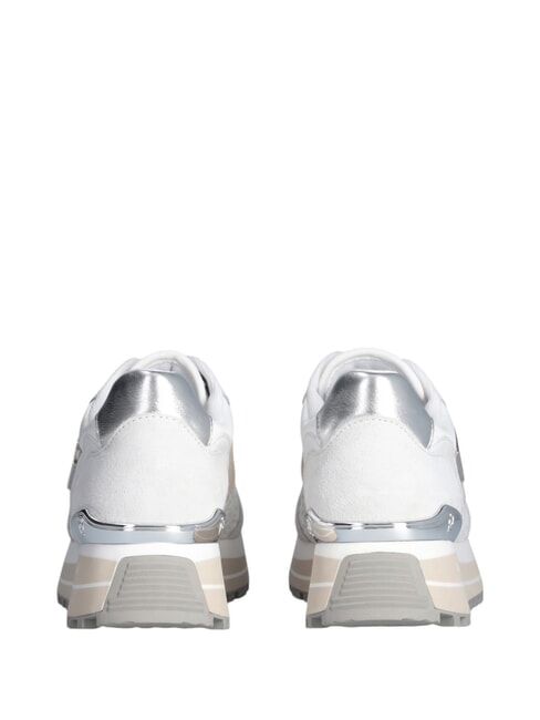 MAXI WONDER 73 Adidași cu inserții florale aproape alb - Pantofi femei