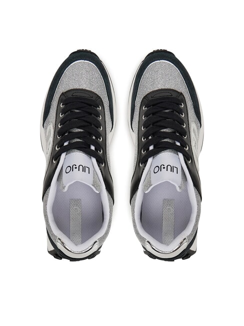 LOLO 17 Adidași cu sclipici lurex negru - Pantofi femei