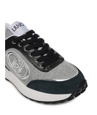 LIUJO LOLO 17 Adidași cu sclipici lurex negru - Pantofi femei - 5