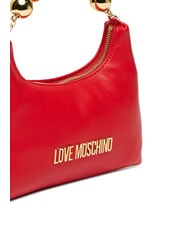 LOVE MOSCHINO CHAIN Geanta de mana mini, cu curea de umar RED - Genți femei - 4