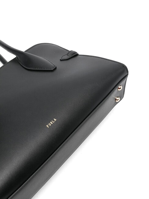 GOCCIA Geantă mică de umăr din piele negru - Genți femei