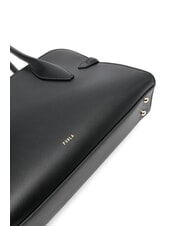 FURLA GOCCIA Geantă mică de umăr din piele negru - Genți femei - 3