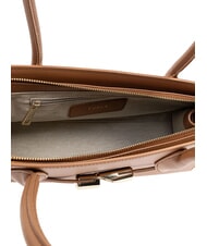 FURLA GOCCIA Geantă mică de umăr din piele coniac - Genți femei - 5