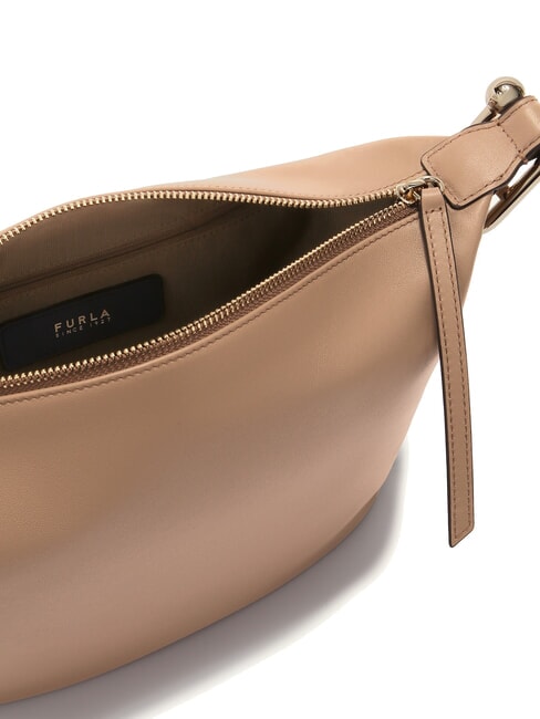 NUVOLA M Geanta din piele cu dubla portabilitate greige - Genți femei