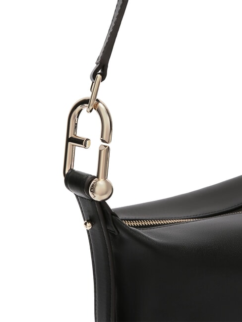 NUVOLA M Geanta din piele cu dubla portabilitate negru - Genți femei