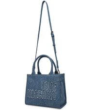 LOVE MOSCHINO DENIM Geanta de mana, cu bareta de umar albastru - Genți femei - 3