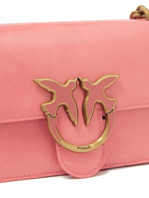 LOVE ONE MINI  Mini geanta de umar floare de piersic-aur antic - Genți femei