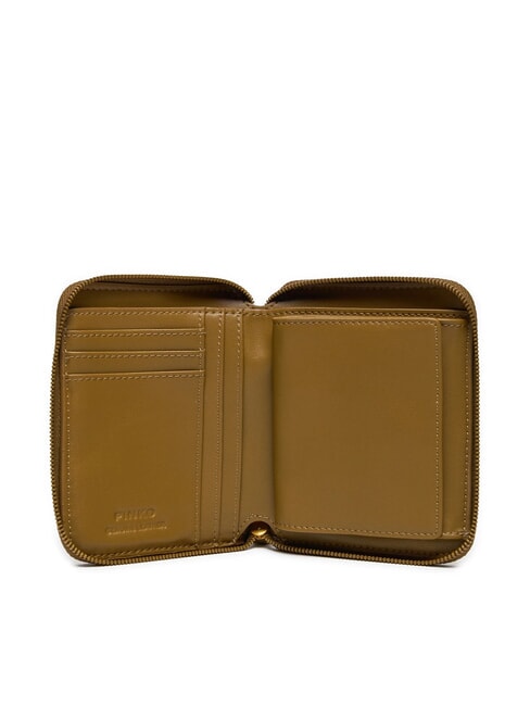 TAYLOR Portofel din piele cu fermoar plantatie-aur antic - Portofele femei