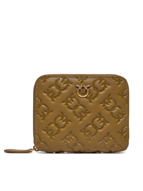 TAYLOR Portofel din piele cu fermoar plantatie-aur antic - Portofele femei