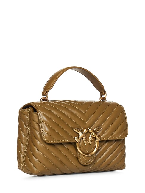 LOVE LADY PUFF Geantă de mână mini, cu curea de umăr plantatie-aur antic - Genți femei