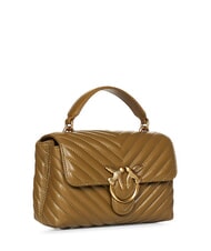 PINKO LOVE LADY PUFF Geantă de mână mini, cu curea de umăr plantatie-aur antic - Genți femei - 2