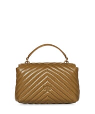 PINKO LOVE LADY PUFF Geantă de mână mini, cu curea de umăr plantatie-aur antic - Genți femei - 3