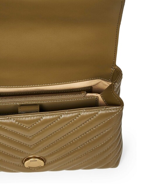 LOVE LADY PUFF Geantă de mână mini, cu curea de umăr plantatie-aur antic - Genți femei