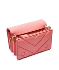 PINKO LOVE CLICK Mini geanta din piele matlasata floare de piersic-aur antic - Genți femei - 6