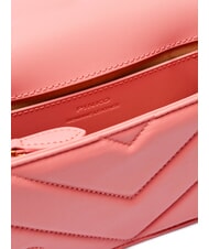 PINKO LOVE CLICK Mini geanta din piele matlasata floare de piersic-aur antic - Genți femei - 8