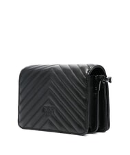 PINKO LOVE CLICK CHEVRON Mini geanta de umar din piele - Genți femei