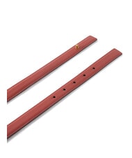 PINKO LOVE MINI Curea subțire din piele roșu/negru-aur antic - Curele - 4