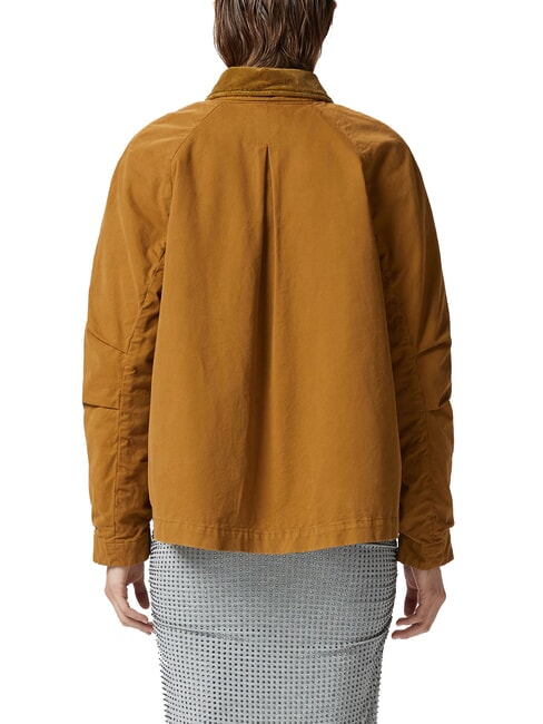 CANNONE Jacheta caban cu guler de catifea bronz - Jachete pentru femei