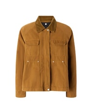 PINKO CANNONE Jacheta caban cu guler de catifea bronz - Jachete pentru femei - 5