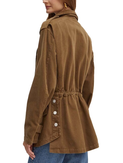 DIATONIA Jacheta denim cu cordon verde măsliniu închis - Jachete pentru femei