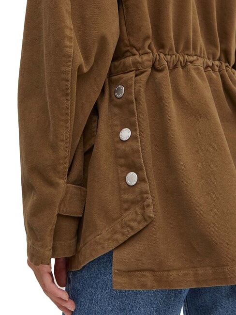 DIATONIA Jacheta denim cu cordon verde măsliniu închis - Jachete pentru femei