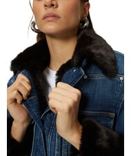 PINKO POP Jacheta denim cu aplicatii spalare vintage mediu închis la culoare - Jachete pentru femei - 3