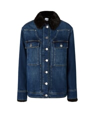 PINKO POP Jacheta denim cu aplicatii spalare vintage mediu închis la culoare - Jachete pentru femei - 5