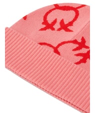 PINKO FRAPPATO Șapcă jacquard monogramă roz/rosu - Căciuli - 3