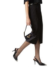 PINKO 520 Geanta din piele cu efect vintage aur negru-vechi - Genți femei - 6