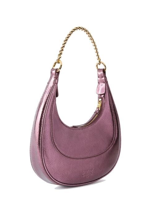 BRIOCHE Geanta de umar din piele metalica maro-auriu metalic - Genți femei