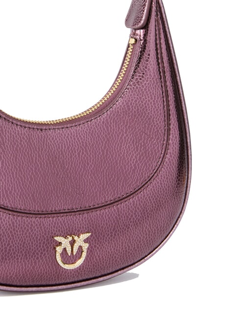 BRIOCHE Geanta de umar din piele metalica maro-auriu metalic - Genți femei