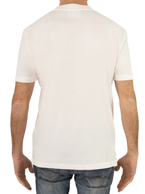 SOULOKU Tricou cu logo &icirc;n relief aproape alb - tricou