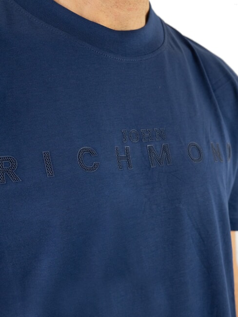 SOULOKU Tricou cu logo în relief albastru medieval - tricou