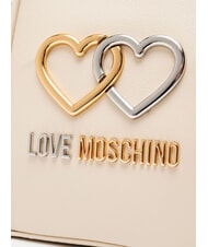 LOVE MOSCHINO TWINS  Geanta de mana mini, cu curea de umar fildeş - Genți femei - 3